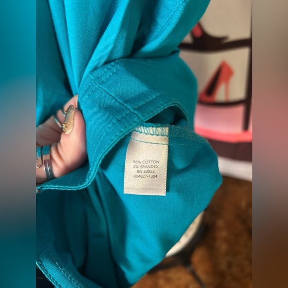 Christopher & Banks Women’s Turquoise Button Down Jean Blouse/Jacket EUC!​​​ - Picture 8 of 8